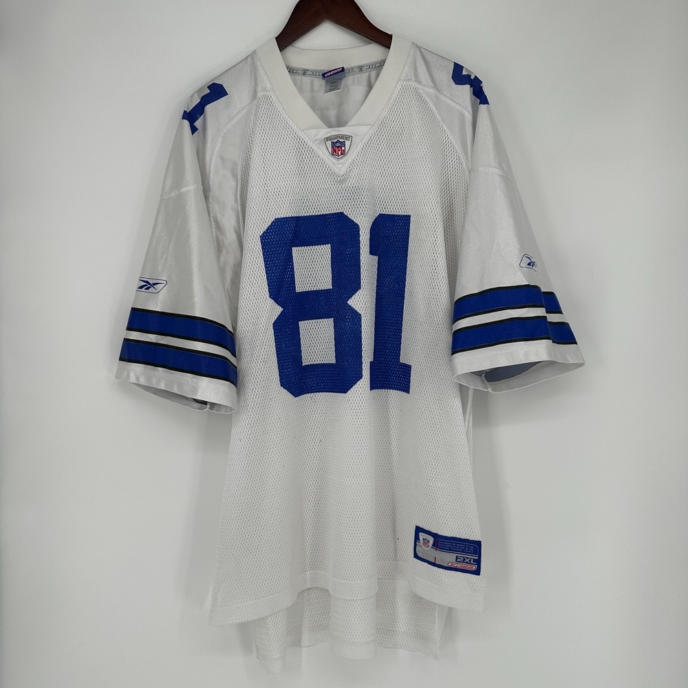 Vintage Dallas Cowboys Rocket Ismail #81 Reebok NFL Jersey Men's 2XL White Blue